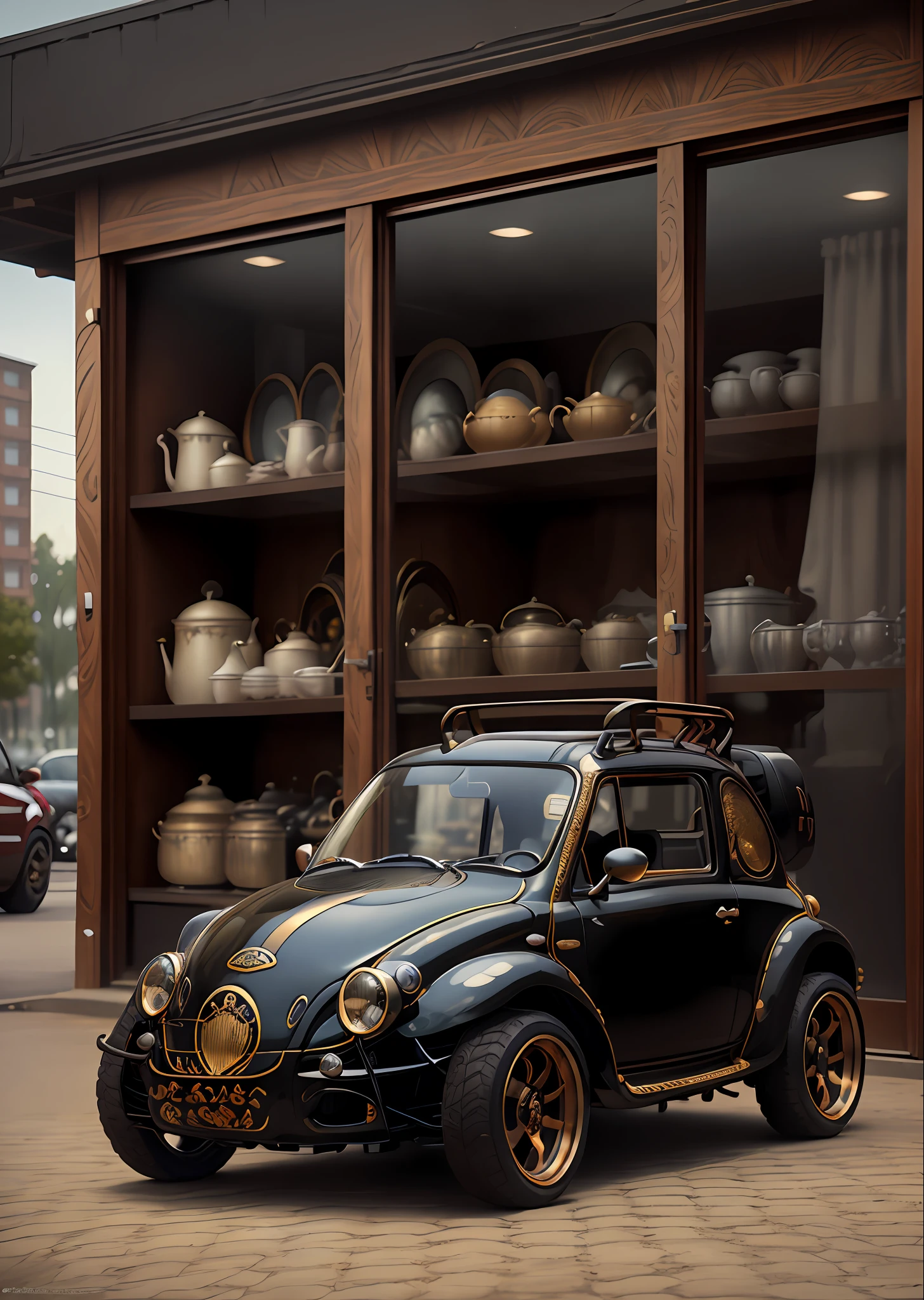 AI in ebony gold kitchen(Subaru 360 |