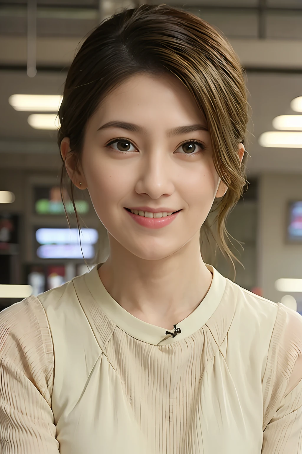 mid afternoon, Doctor Gown, Long hair waist-length。Microvolumes。, Green hair, 1girll, Innocent, (Photorealistic), (Intricate details:1.2),(Masterpiece, :1.3),(Best quality:1.4), (超高分辨率:1.2), 超高分辨率, (Detailed eyes), (Detailed facial features), hdr, 8K resolution,