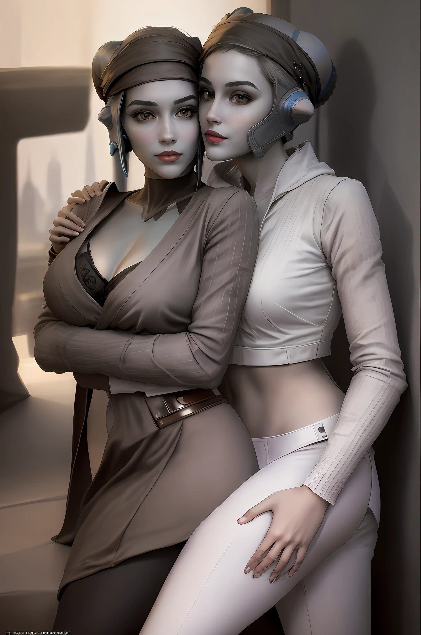 , she is wet , she’s wearing a vibrator in her crotch, very detailed eyes, very detailed face, very beautiful woman, best quality, super detailed (photorealistic), big, very delicate and beautiful legs, black naughty underwear, show full body, twi'lek, naughty smile, star wars ship, remove headband, make younger, bathrobe, sexy pose, sexy eyes, sexy smille, comfortable pose, red color skin, green color eyes, blush face, wear white pants, wear white bra, Very detailed eyes, very detailed face, very beautiful woman, best quality, super detailed (photorealistic), big, very delicate and beautiful legs, black naughty underwear, show full body, twi'lek, naughty smile, star wars, remove headband, make younger, sexy pose, sexy eyes, sexy smille, comfortable pose, red color skin, green color eyes, blush face, wear white pants, wear white bra, wear black open jacket, walking city, Make love kissing On knees, twi'lek, spread legs, almost lay, realistic, photorealistic