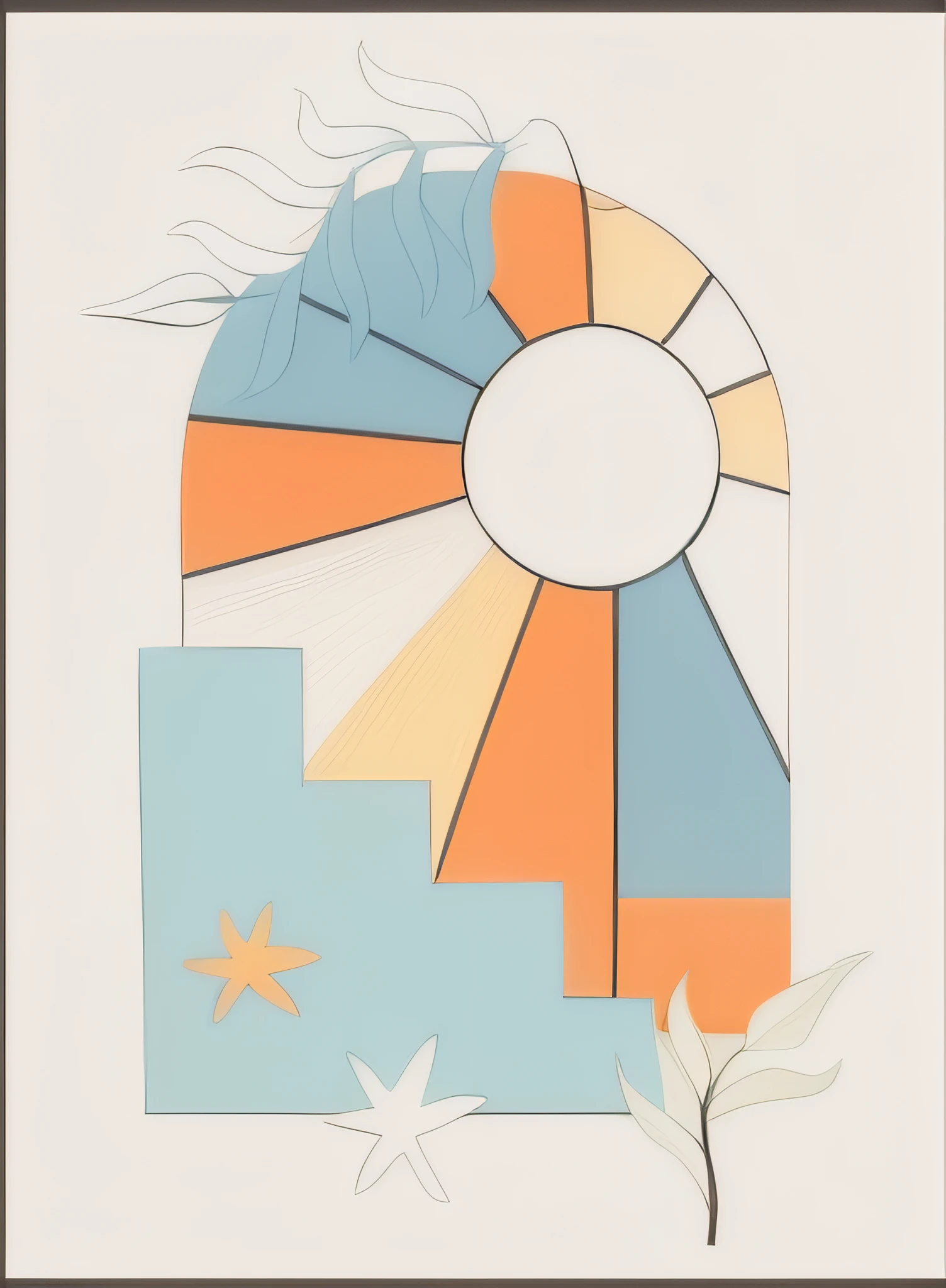 a picture of a book cover with a tropical scene and palm trees, minimalist stylized cover art, minimalist art style, minimal art style, minimalistic art, minimalist painting, minimalistic painting, illustrated in whimsical style, minimalist illustration, art cover, a minimalist painting, minimalistic aesthetics, minimalist line art, digital art illustration, adobe illustrator art, artwork, beginner art, a picture of a sun and a tree with leaves, colouring - in sheet, minimalist art painting sun, moon and cloud layout, minimalist color art, soft colors, a close up of a bunch of paintings with different designs, modern art style, illustrative and abstract, minimal art style, abstract forms and shapes, poster composition, minimalist art style, modernist art style, muted flat surreal design, abstract minimalist line art, modern - art - vector, warm color scheme art rendition, abstract style, abstract shapes, beautiful aesthetic art, abstract sketches