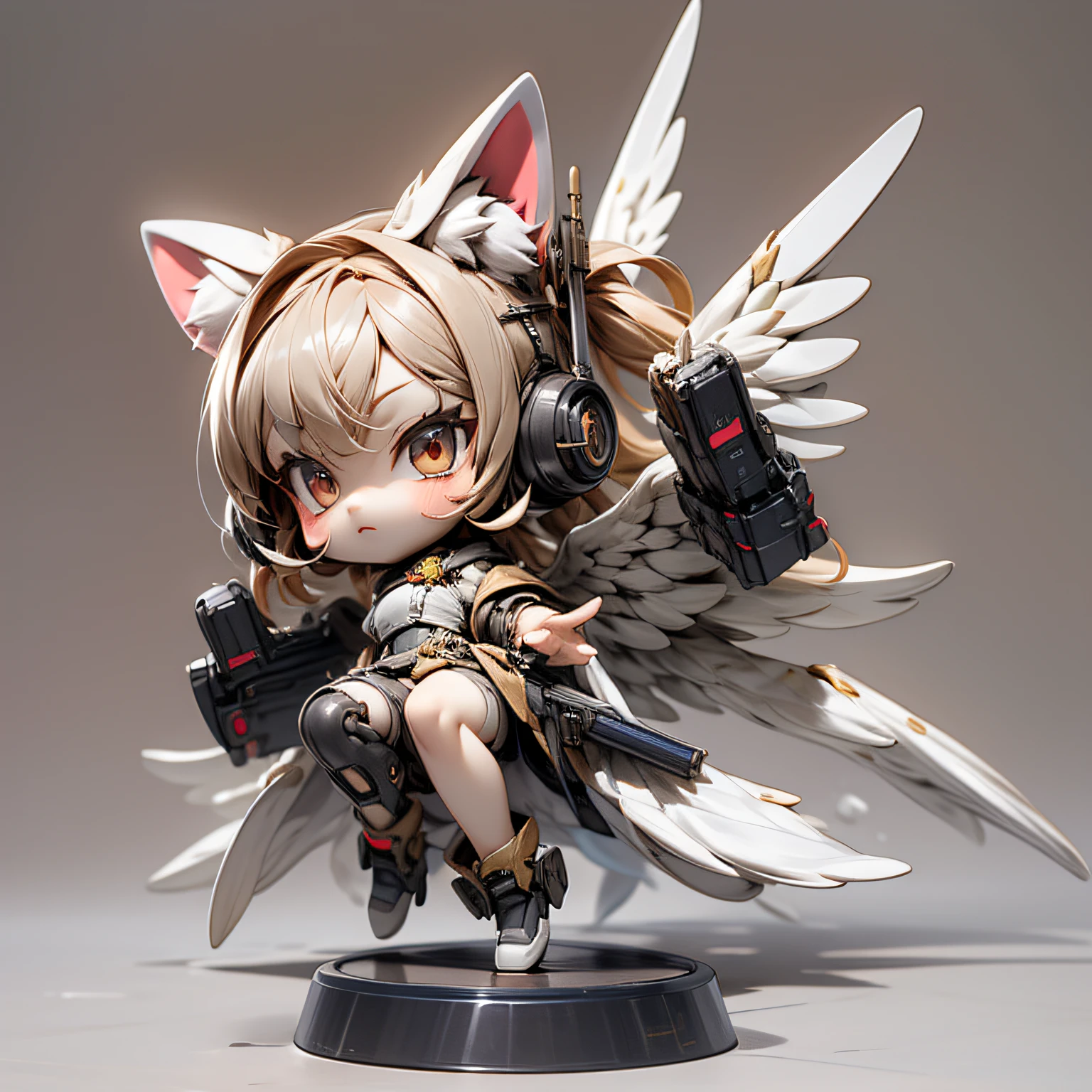 blink, chibi, Complete broker, Mega Mini, The body is steel...................................., Metal., The legs are steel...................................., Metal., My favorite cat ears, The wings are steel...................................., Metal., The gun is metal steel.....................................