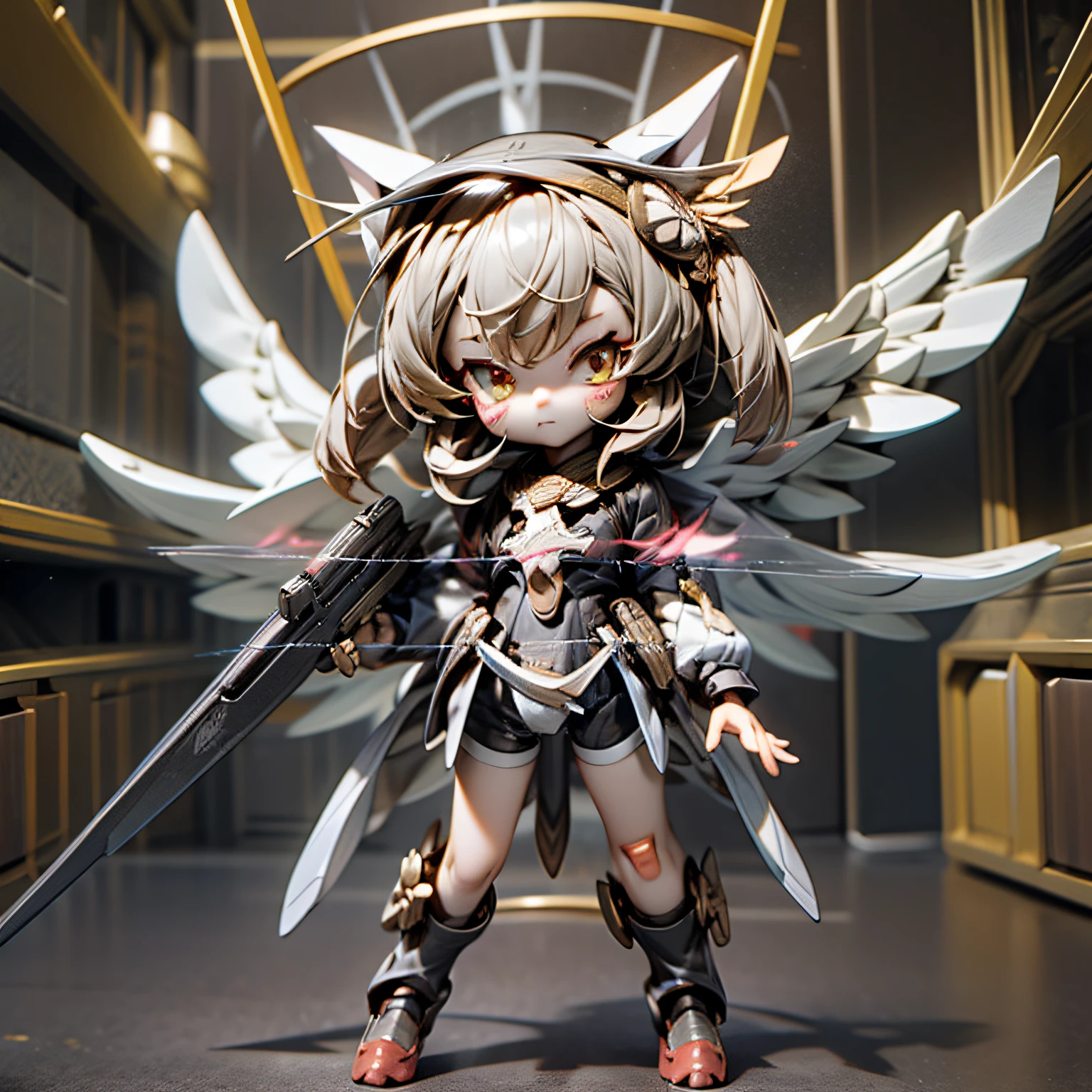 blink, chibi, Complete broker, Mega Mini, The body is steel....................................., Metal., The legs are steel....................................., Metal., My favorite cat ears, The wings are steel....................................., Metal., The gun is metal steel......................................