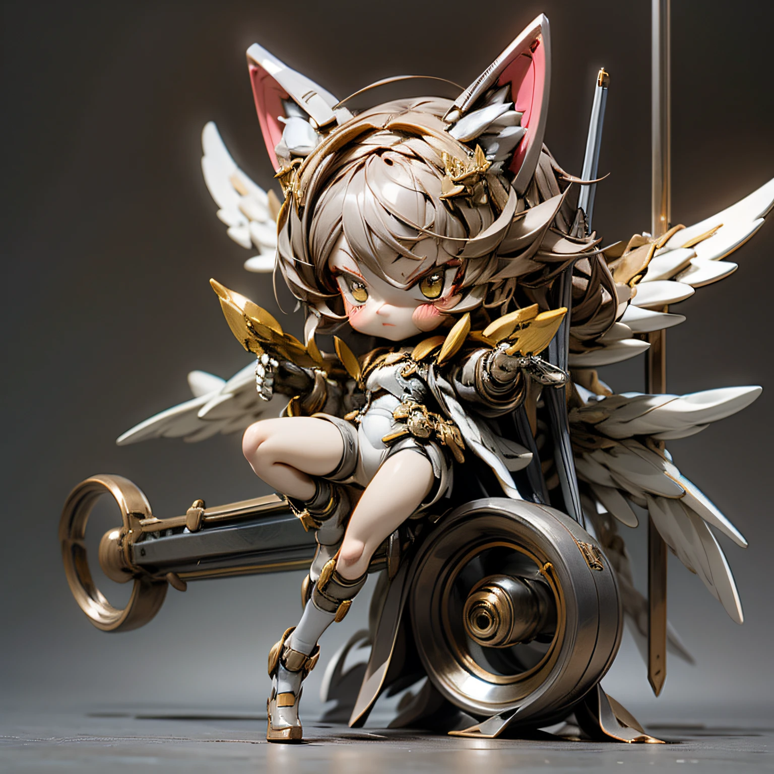 blink, chibi, Complete broker, Mega Mini, The body is steel....................................., Metal., The legs are steel....................................., Metal., My favorite cat ears, The wings are steel....................................., Metal., The gun is metal steel......................................