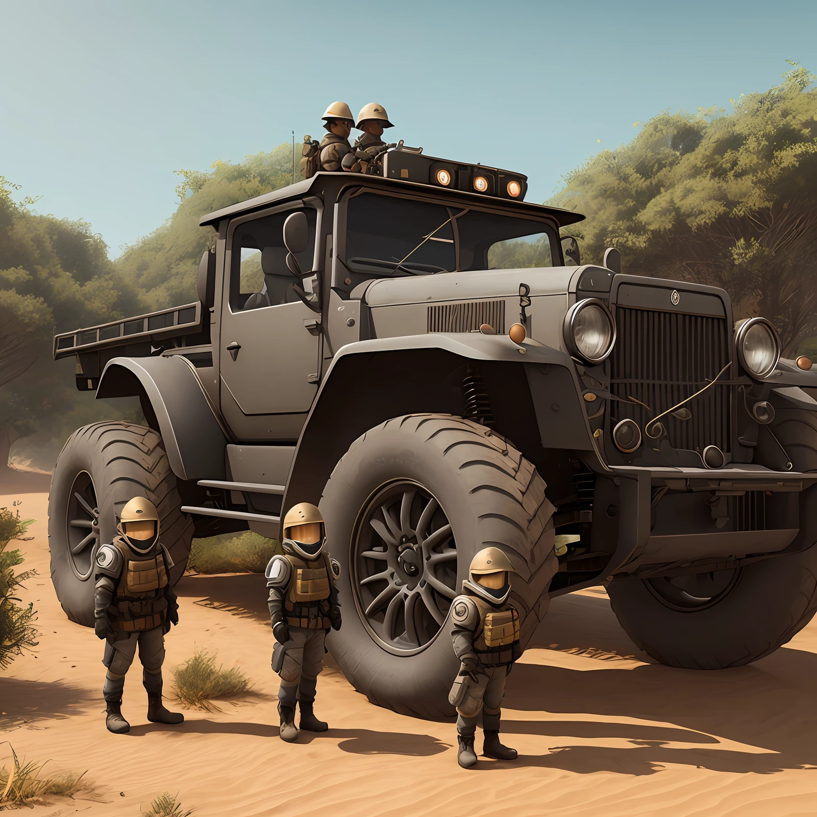 Familia de cascudos super fofo em armadura, realista, 4K, super detalhado, Vray rendering, motor irreal, estilo midjourneyart