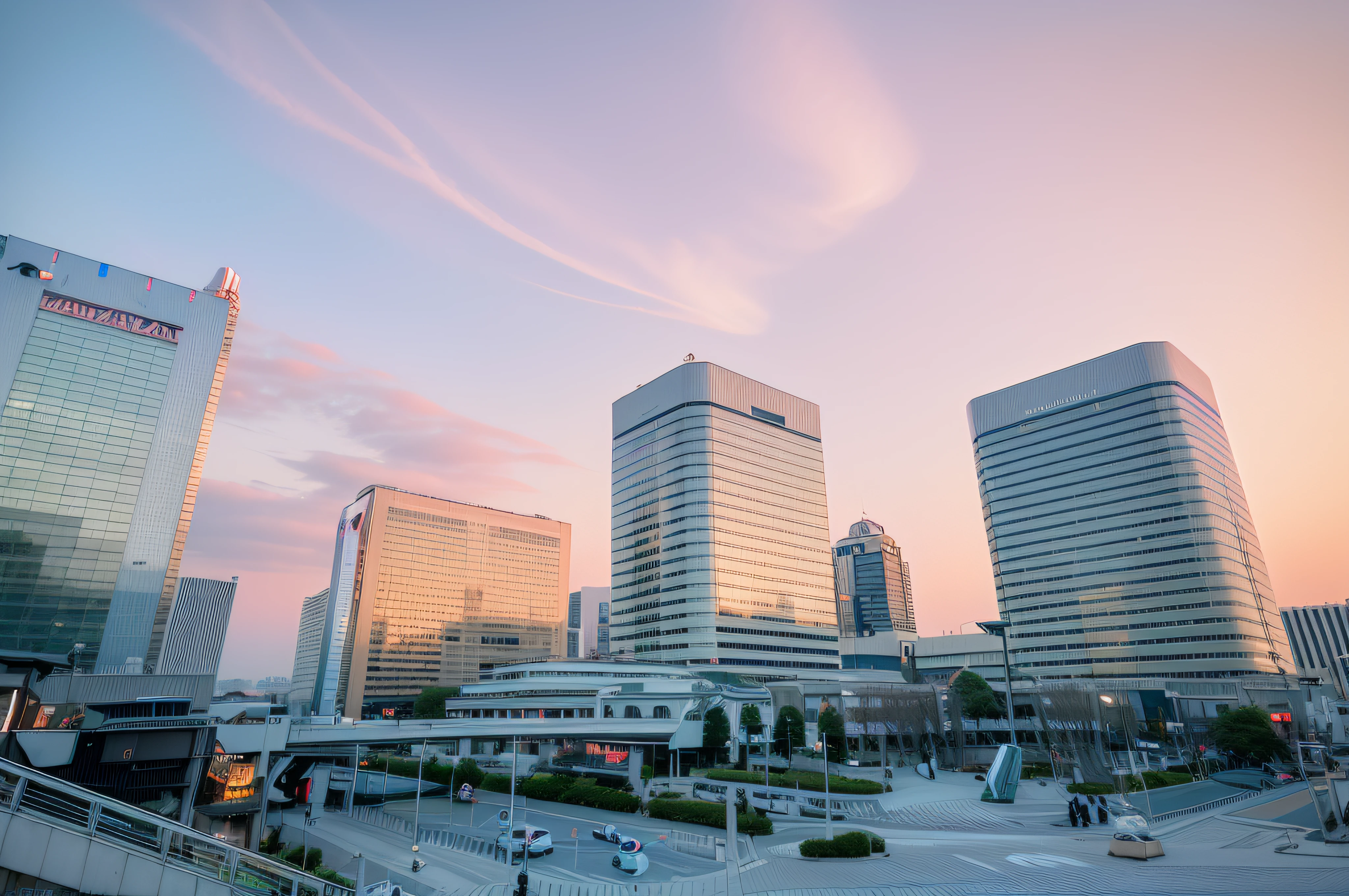 Arafatua in cities with many skyscrapers, japanese downtown, in neo tokyo, Tokyo city in the background, tokio futuristic in background, photo taken with sony a7r, highrise business district, TOKYOcty, shinkai, tokyo futuristic and clean, taken with sony a7r camera, surrounding the city, (neotokyo), sky line