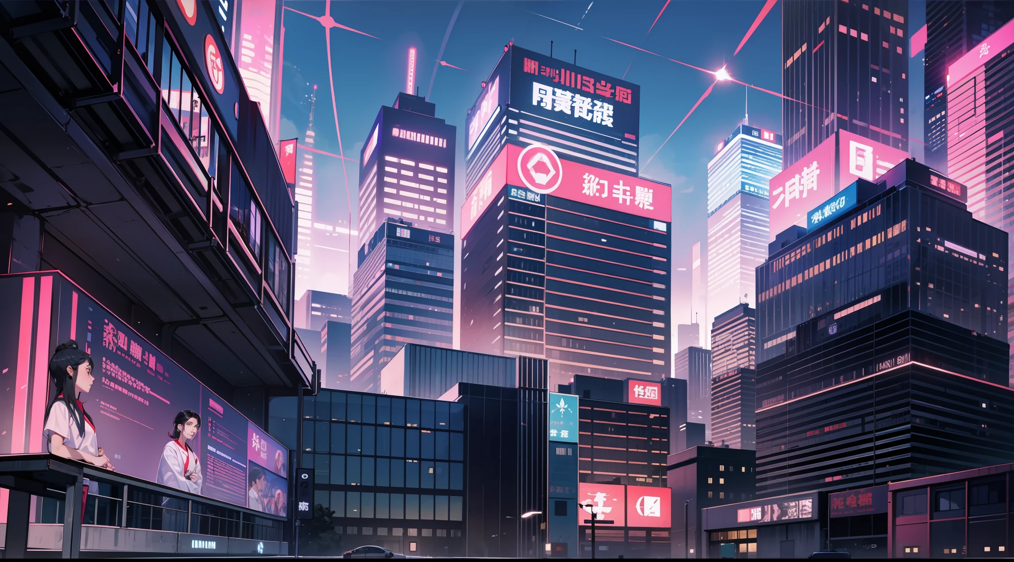 城市,sense of science and technology,ultra-modern,Punk style