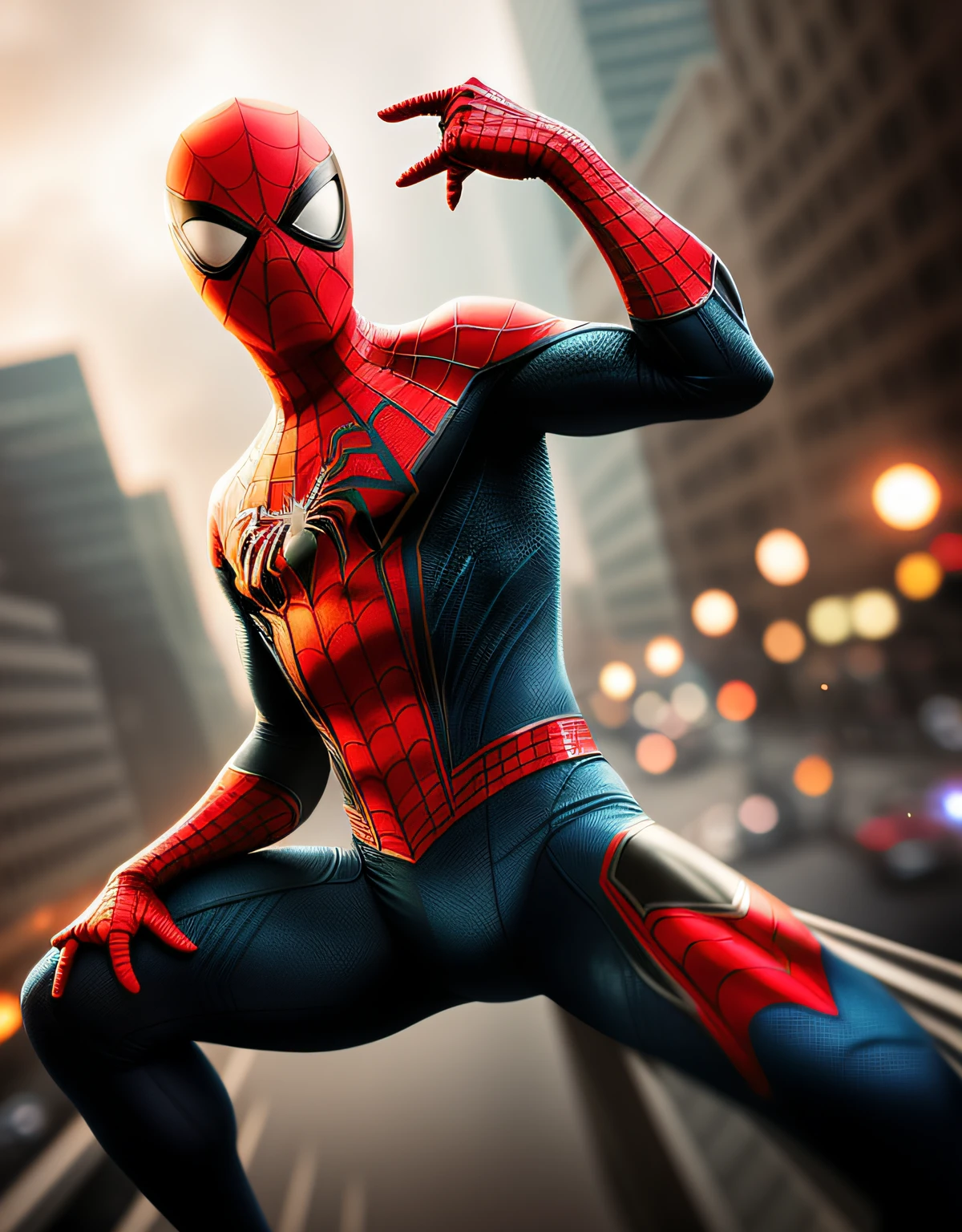 Spidey, epic poses, Bokeh
4K textures, Soft cinematic light, Adobe Lightroom, photolab, hdr, Intricate, elegant, Highly detailed, Sharp focus, ((((Cinematic look)))), soothing tones, insanely details, Intricate details, ultra - detailed, Low contrast, Soft cinematic light, dim colors, exposure blend, hdr, Faded