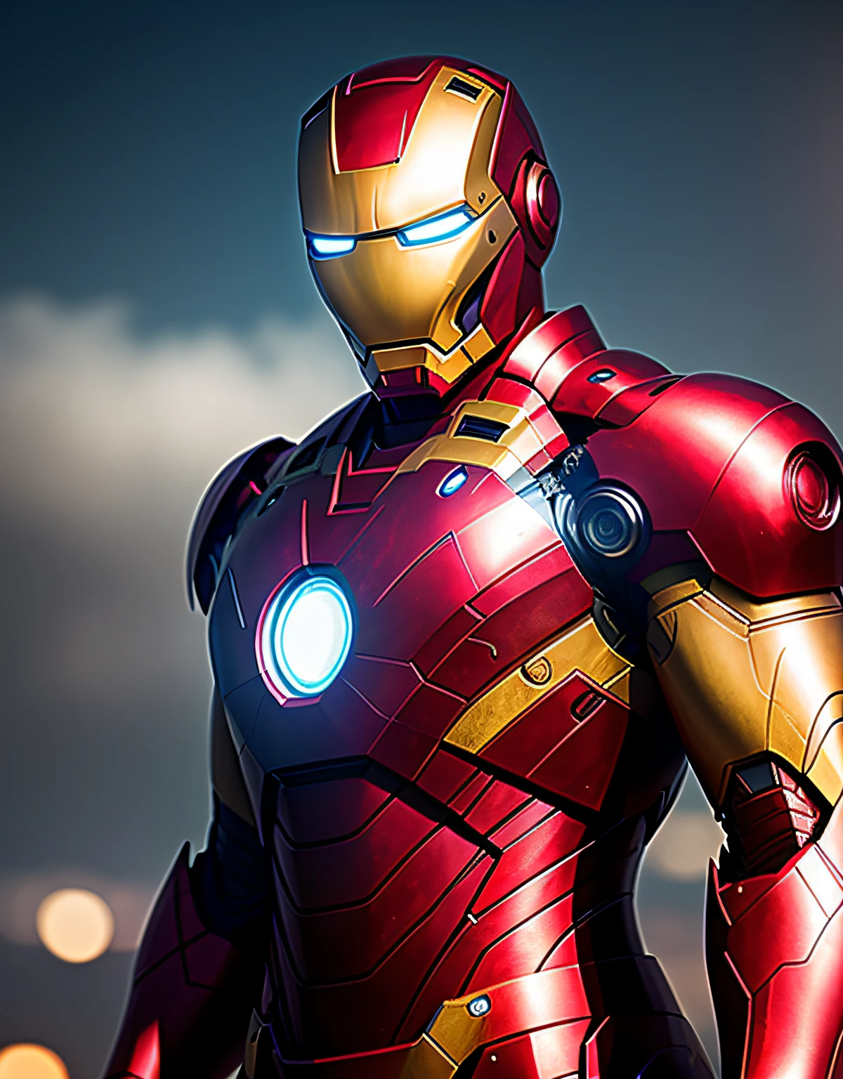 Iron Man, epic poses, Bokeh 4K texture, Soft cinematic light, Adobe Lightroom, photolab, hdr, Intricate, elegant, Highly detailed, Sharp focus, ((((Cinematic look)))), soothing tones, insanely details, Intricate details, ultra - detailed, Low contrast, Soft cinematic light, dim colors, exposure blend, hdr, Faded