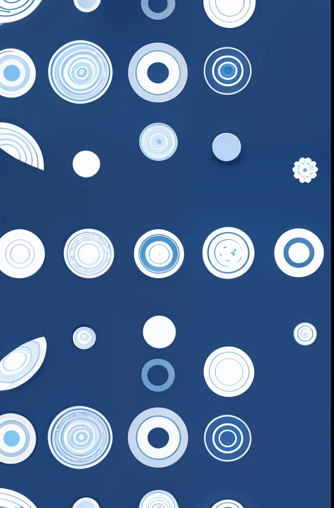 pattern of circles blue color