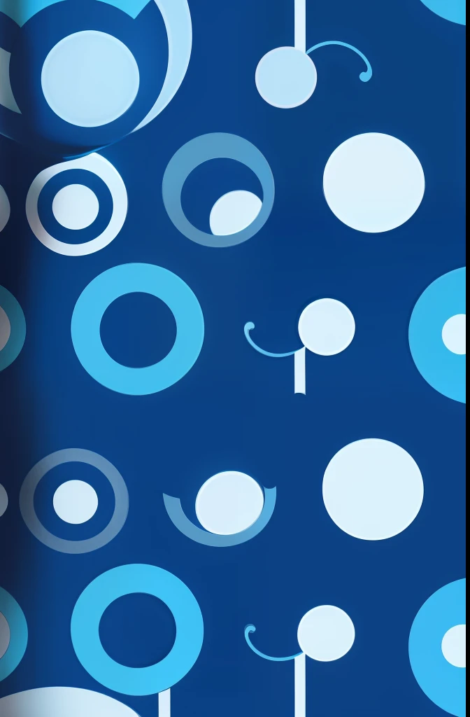 pattern of circles blue color