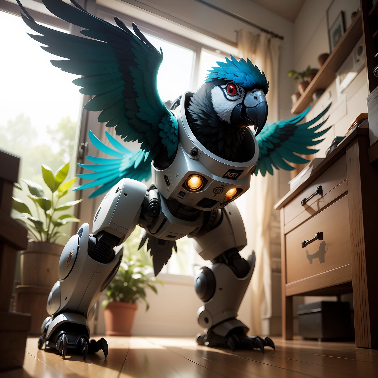Robot Transform Parrot