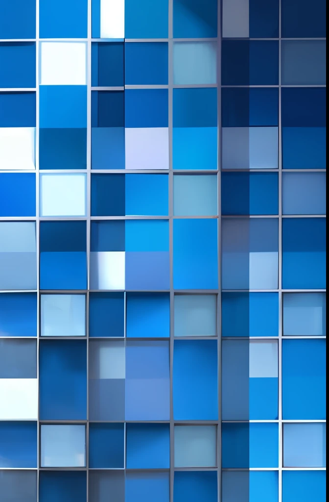 pattern of squares in blue tones, simetricos, espelho