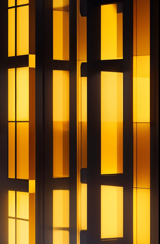 pattern of squares in symmetrical shades of yellow