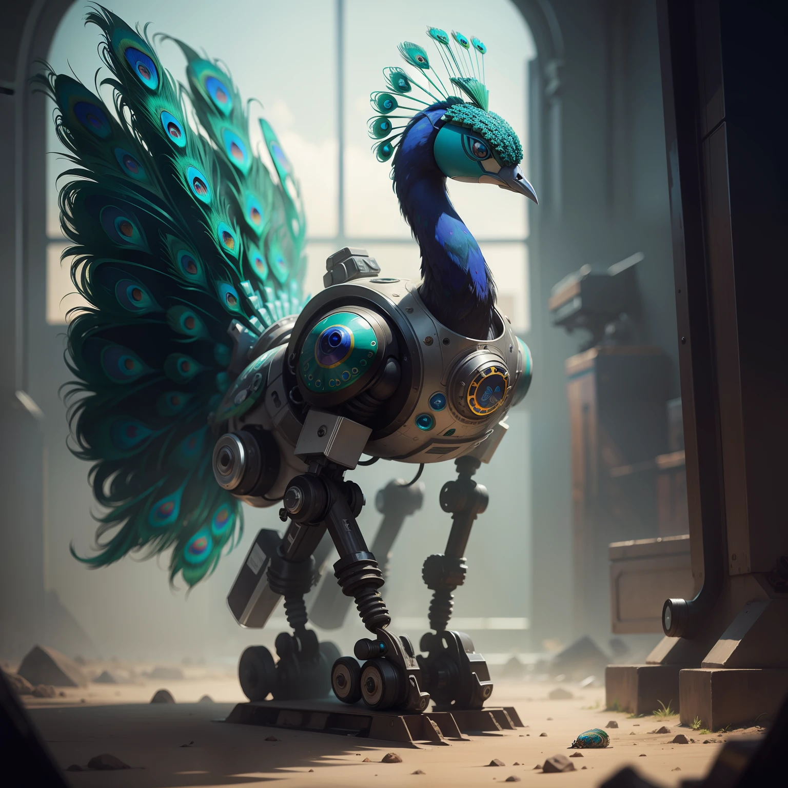 Peacock Robot