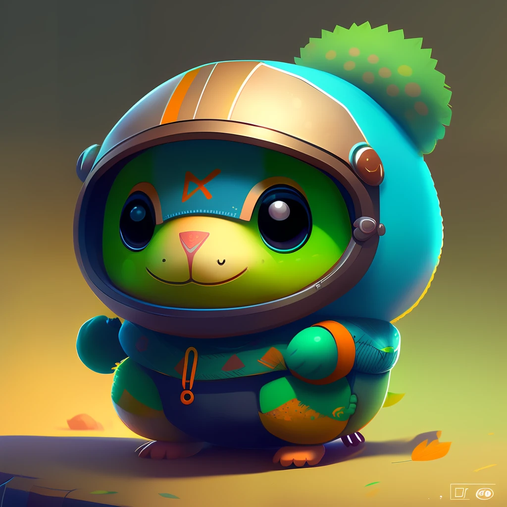 retrato de um fofo (dicuki:1.1) como um inseto tipo joaninha (cascudinho:0.9), arte digital, trending artstation, 4k, alto detalhe
