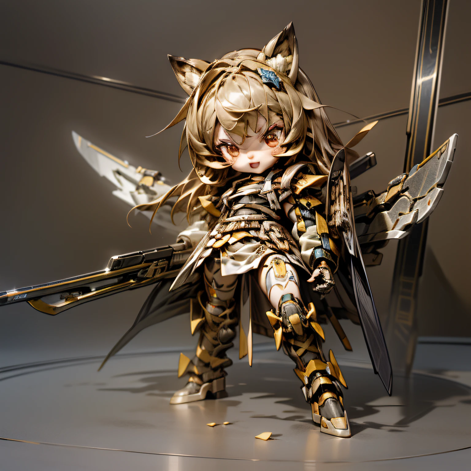 blink, chibi, Complete broker, Mega Mini, The body is steel.........................., Metal., The legs are steel.........................., Metal., My favorite cat ears, The wings are steel.........................., Metal., The gun is metal steel...........................,Rail Gun