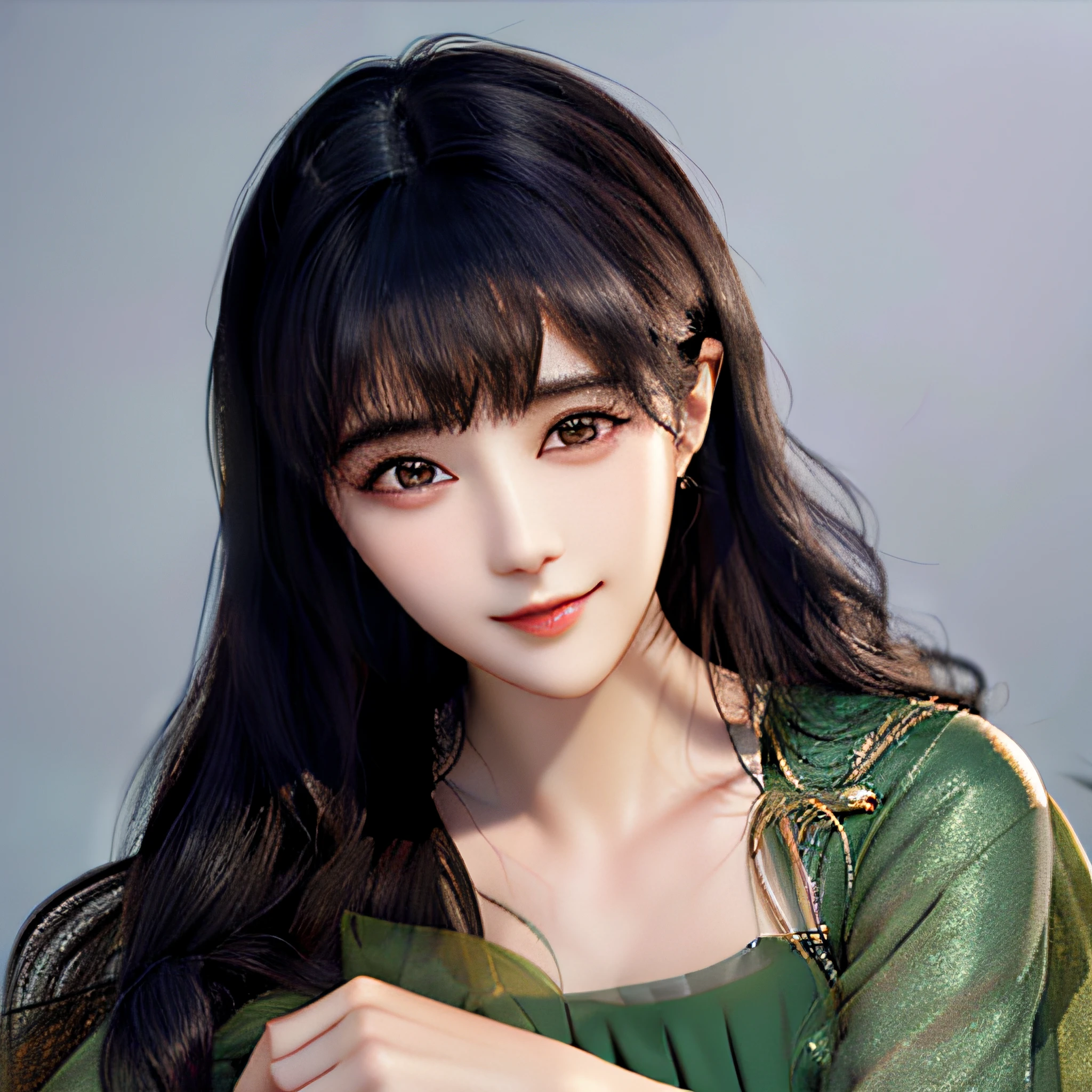 Masterpiece, absurdres,award winning photo, extremely detailed, amazing, fine detail, extremely detailed eyes and face, by lee jeffries nikon d850 film stock photograph 4 kodak portra 400 camera f1.6 lens rich colors hyper realistic lifelike texture dramatic lighting unrealengine trending on artstation cinestill 800 tungsten, beautiful woman , slim, tiny waist, smiling, excited, face ultra closeup,
KPG, a woman with long hair wearing a green dress , wearing KPG