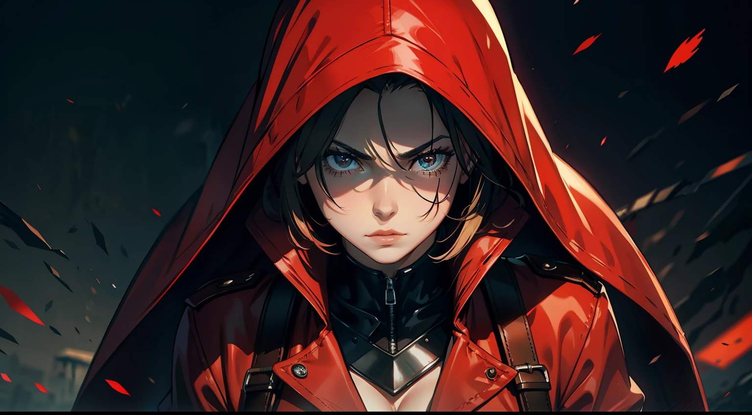 Red coat,warrioress,