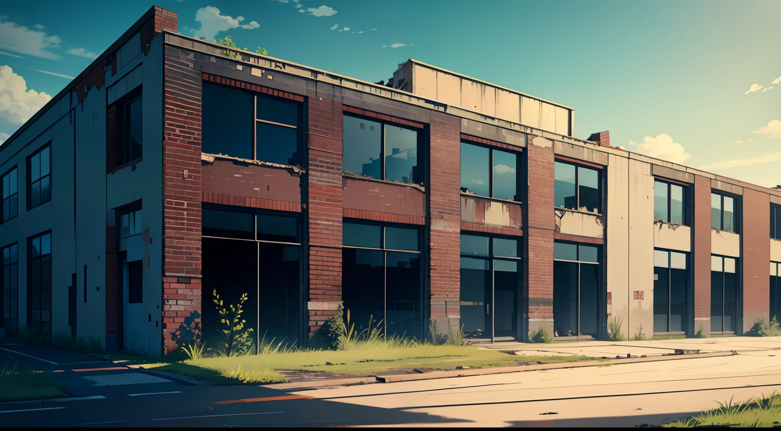 abandoned warehouse,building exterior