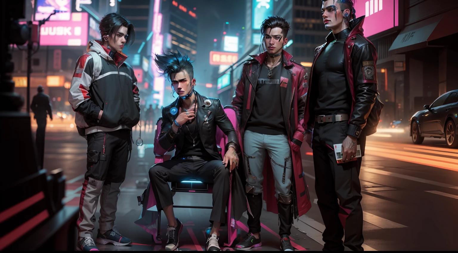 cyberpunk handsome boy
