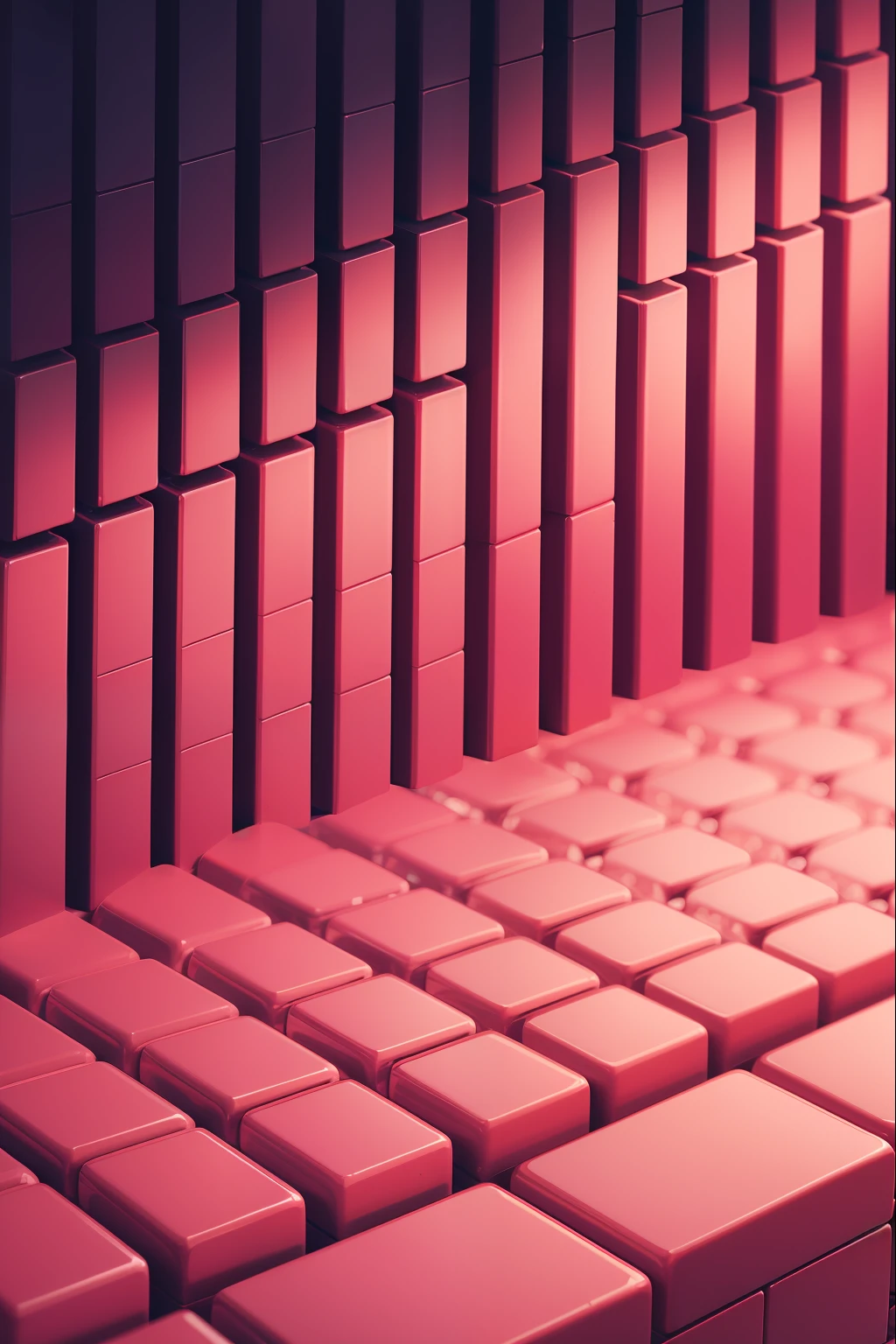 Lego Bricks Pattern, cores rosa