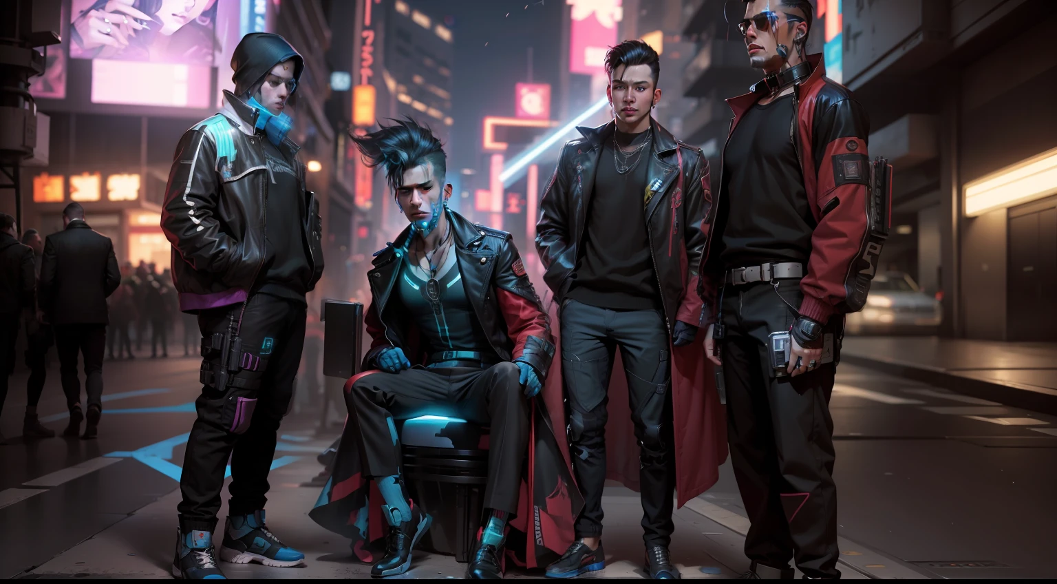 cyberpunk handsome boy