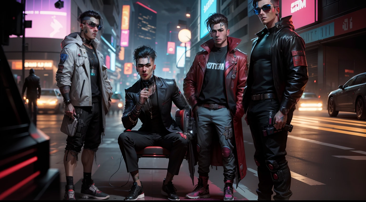 cyberpunk handsome boy