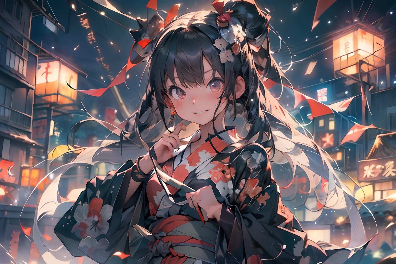 Beautiful Japan girl yukata、(Fireworks in the vast night sky),(top-quality、8K、32K、masterpiece、nffsw:1.3)、(Photorealsitic:1.4)、Raw photography、lite smile、hair adornments,Active Pose、skyrocket、Fireworks glare、depth of fields、lensflare、accurate hands,wakame.wakame,wakame,wakame,wakame,wakame.wakame,wakame,wakame,wakame,wakame.wakame,wakame,wakame,wakame,