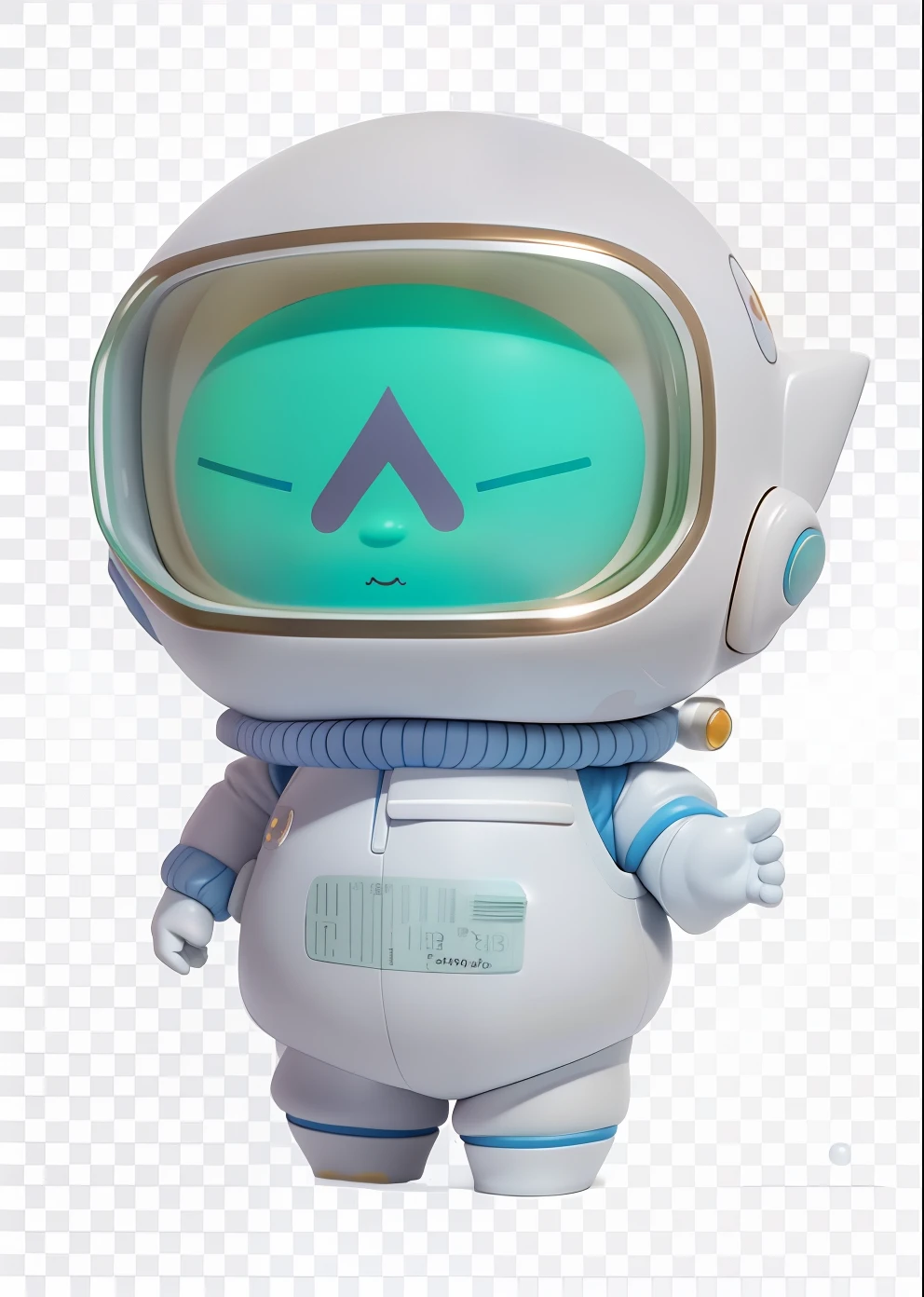 (Daisaku),(Need),(Super meticulous),(full bodyesbian:1.2)，New IP image，The main characteristics remain unchanged，A planet's watchman，cute-style，Blind box style，Bubble Mart style，The general image characteristics of the inherent color remain unchanged，There is a small doll, Cute 3d rendering, little astronaut looking up, Portrait anime space cadet boy, Cute 3d anime boy rendering, Cute detailed digital art, Male explorer mini cute boy, 3D rendering stylized, 3D rendered character art 8K, Cute digital IP，doll，blindbox， There is not much difference from the original picture，The characteristics do not change，The characteristics of the head do not change，The characteristics of the head do not change，Facial features do not change，Ear features do not change，The length of the short leg does not change，Bubble Mart，cute-style，The intrinsic color does not change，New image