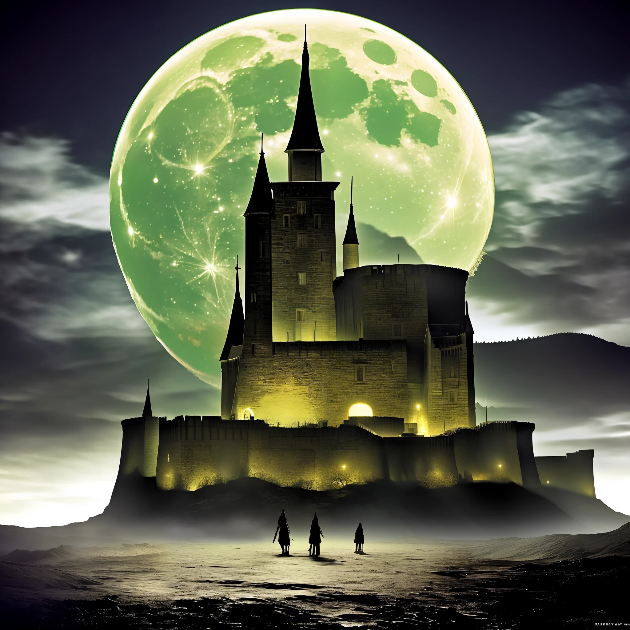 themoon，Black night，Fortress of fantasy