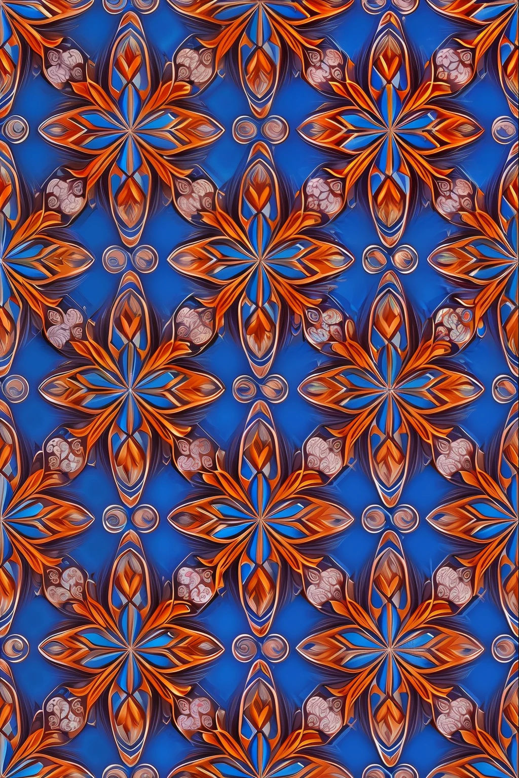jewelry pattern, cores vibantes, Fundo azul