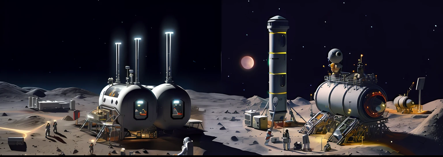 Lunar robot,moon base