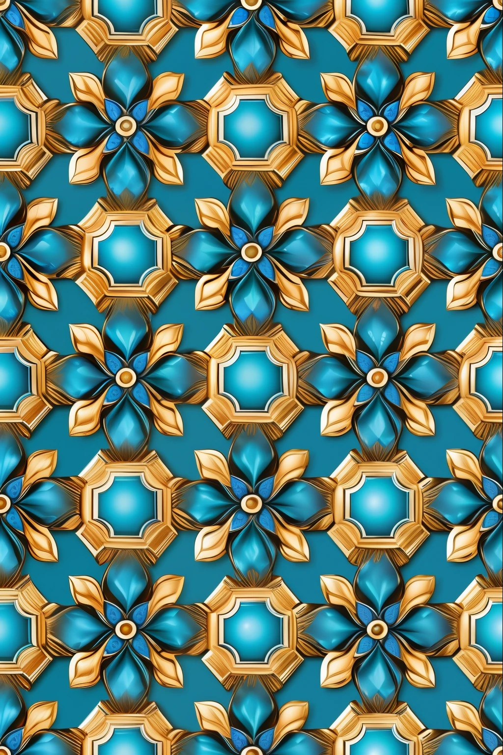 jewelry pattern, cores vibantes, Fundo azul escuro