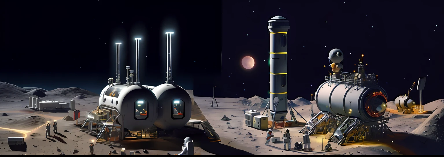 Lunar robot,moon base