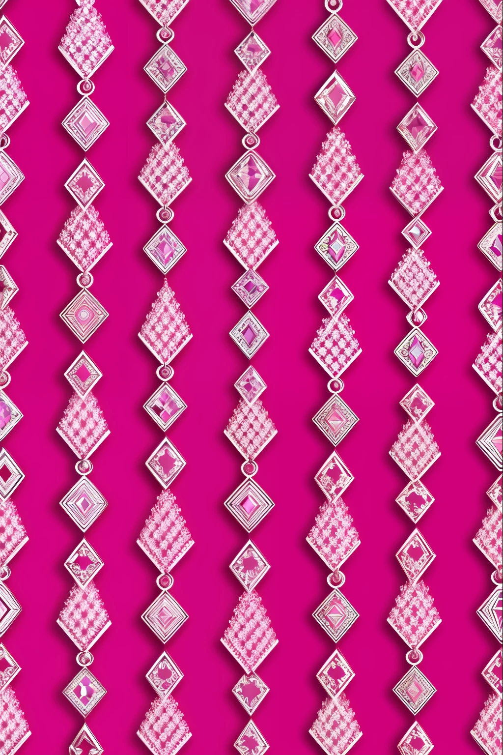 jewelry pattern, cores vibantes, Fundo magenta