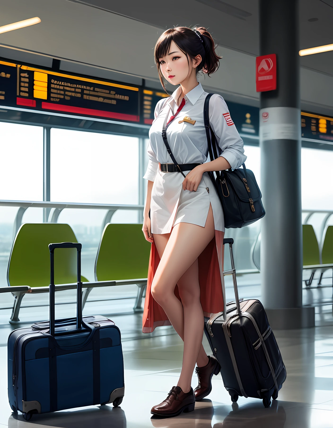I'm waiting for my flight