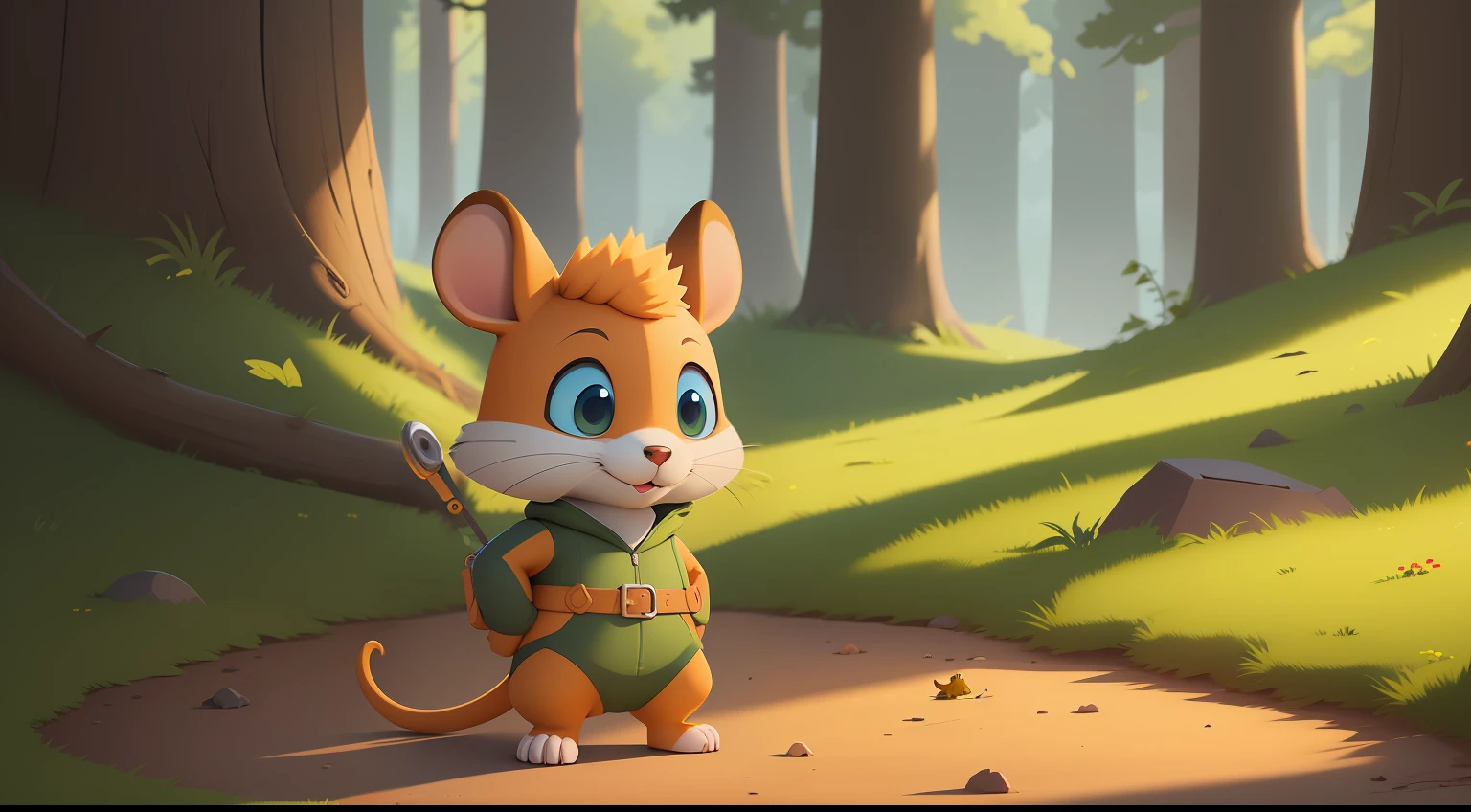 Personification of the persona, The character:Jerry the little mouse, Keywords:homelander, dog, combats, Aegis, territory