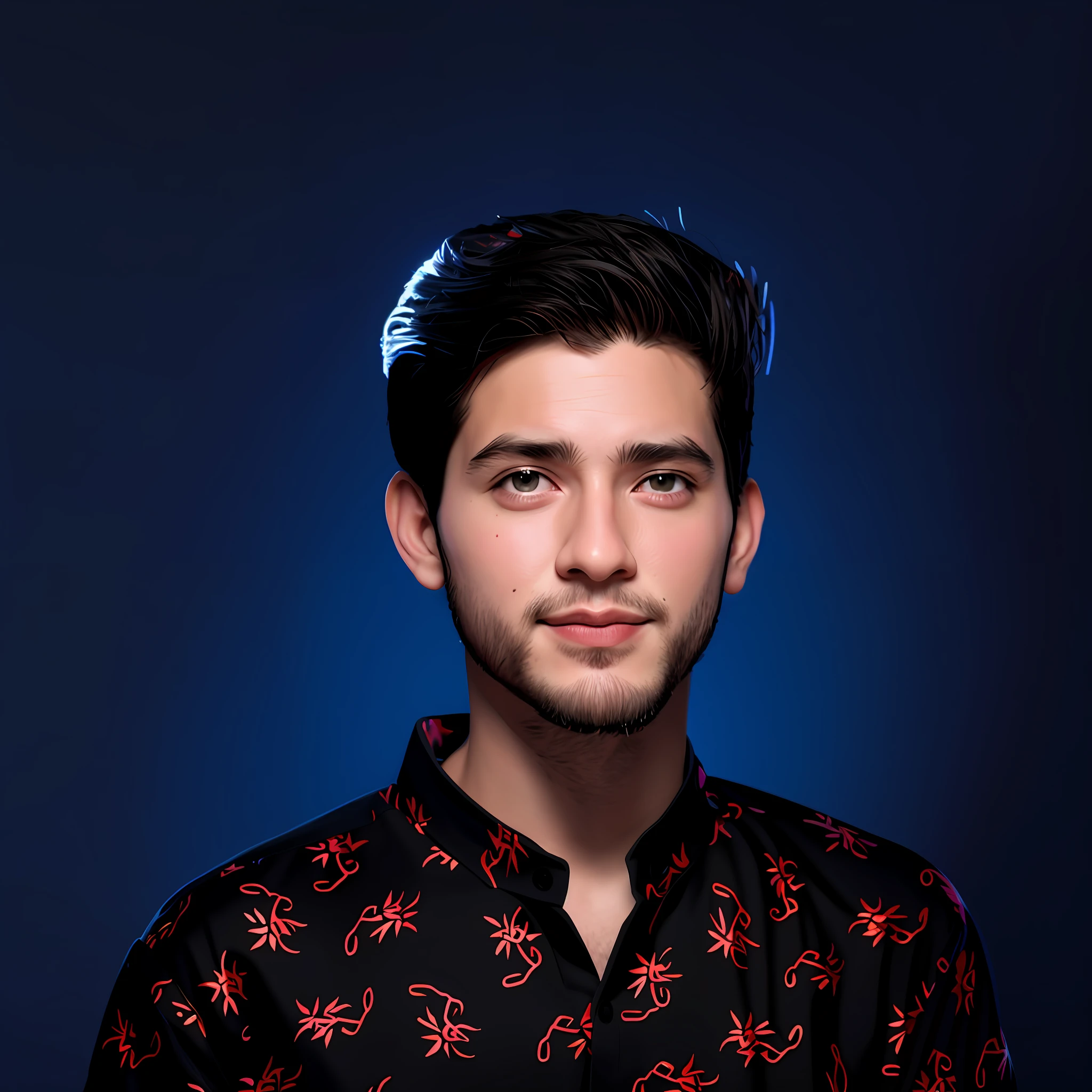 , very clear picture, clean image, black background with red and blue light 8k ultra hd handsome boy realistic faces
