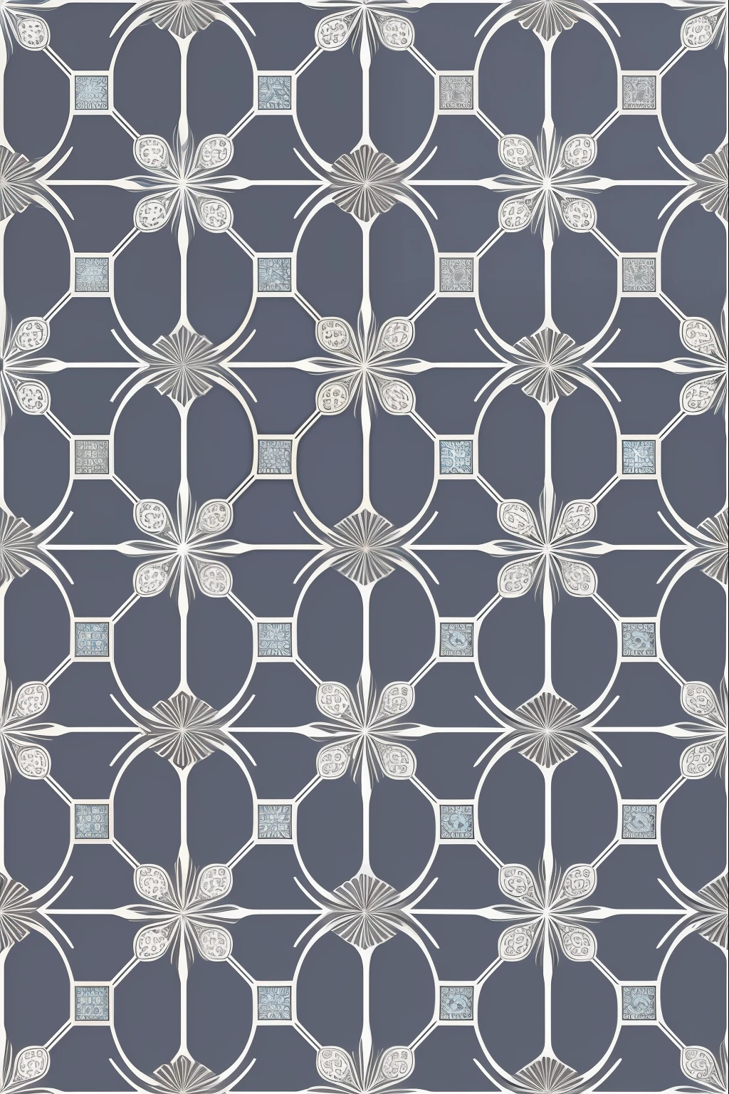 jewelry pattern, gray, fundo azul