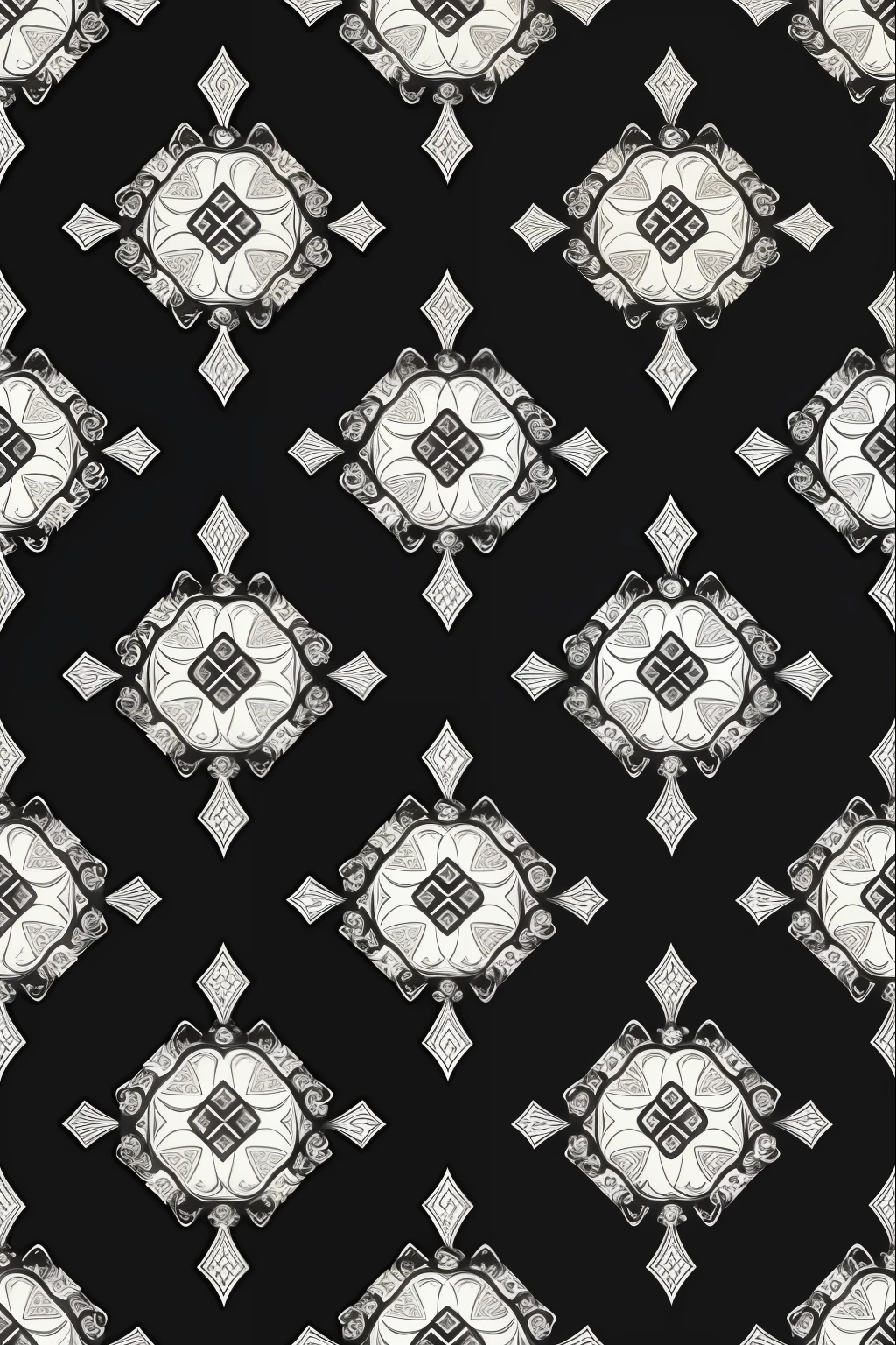 jewelry pattern, black, fundo gray