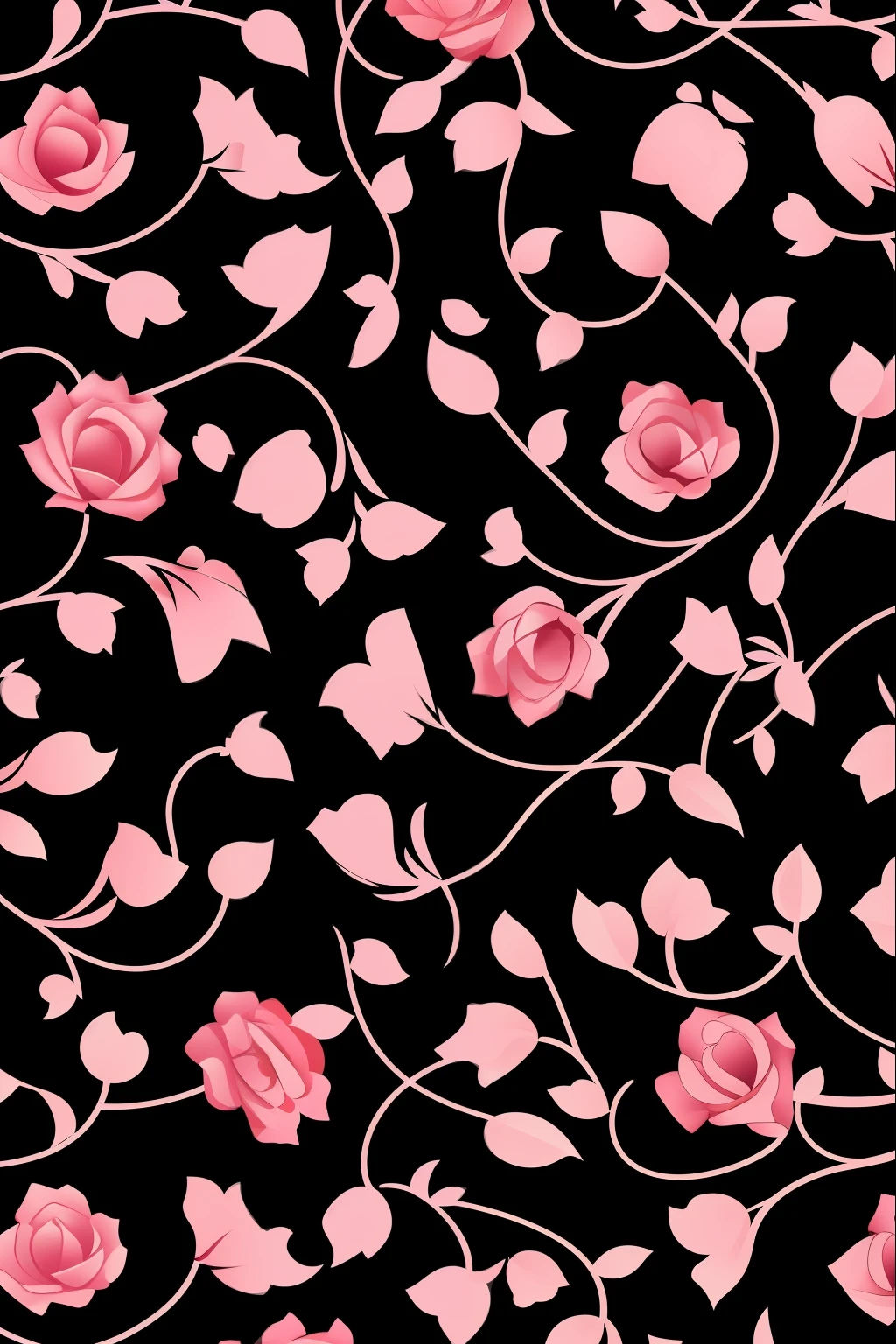 jewelry pattern, rosa, fundo black