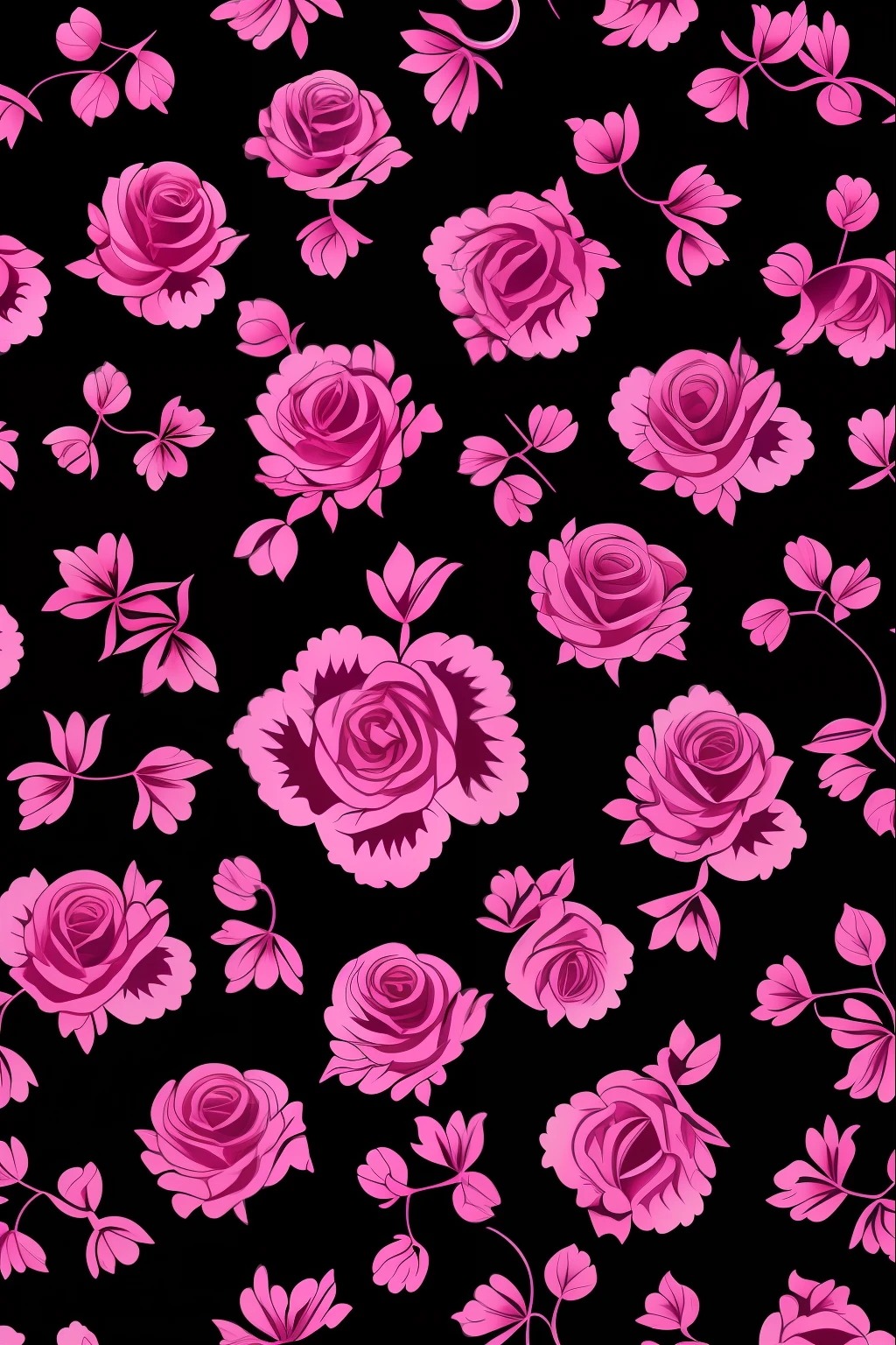 jewelry pattern, rosa, fundo black