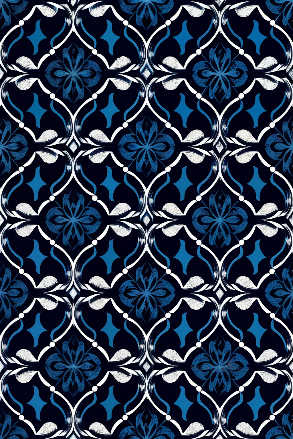 jewelry pattern, blue dark, fundo black