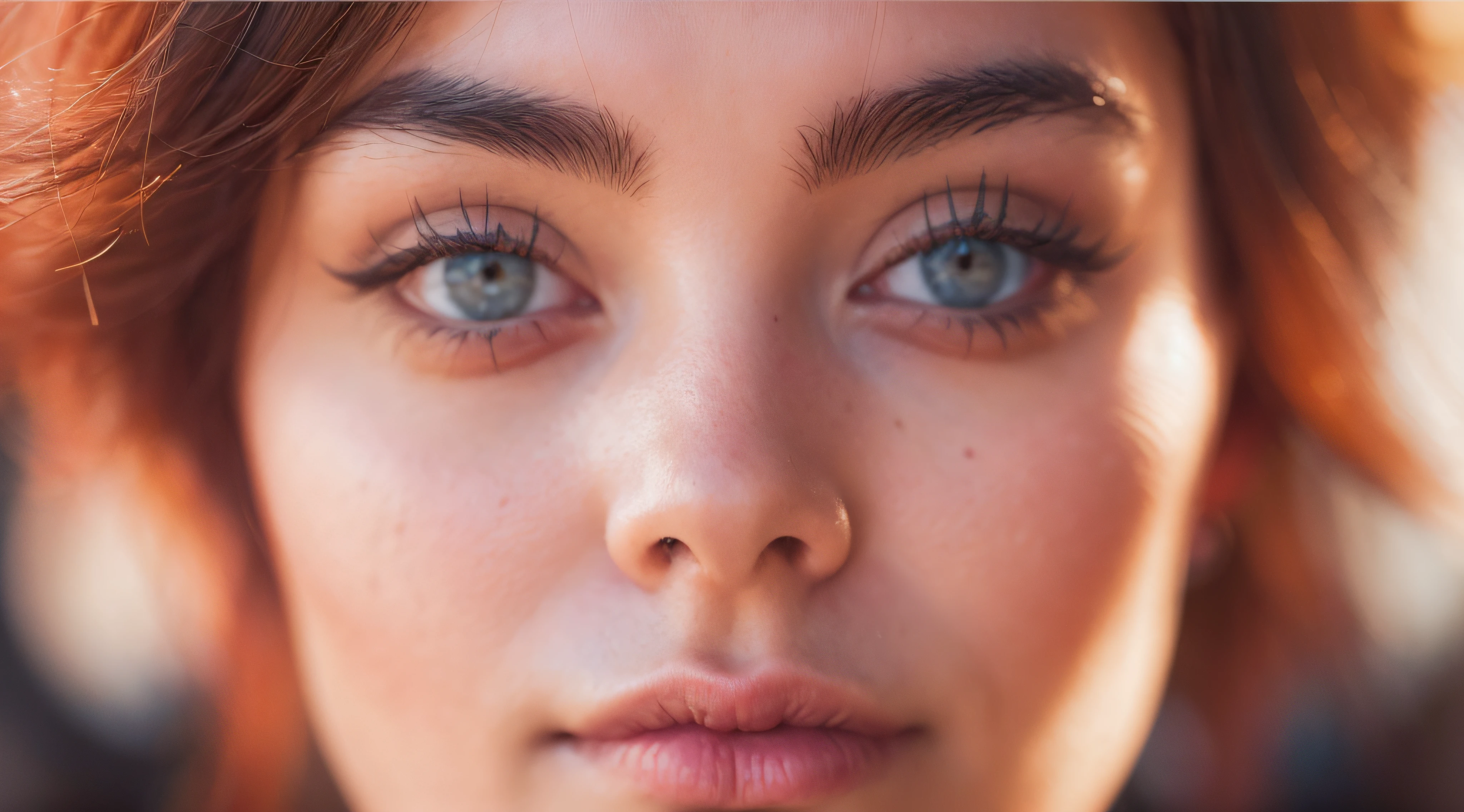 RAW photo, a 22-year-old-girl, upper body, (1girl), (realistic), (photo-realistic:1.5), lipstick, (freckles:0.5), (short hair), multicolor hair, necklace, (RAW photo, 8k uhd, film grain), Sharp Eyeliner, Blush Eyeshadow With Thick Eyelashes, extremely delicate and beautiful, 8k, soft lighting, high quality, highres, sharp focus, extremely detailed, during the day, (sunlight on face), beautiful detailed eyes, extremely detailed eyes and face, masterpiece, cinematic lighting, (high detailed skin:1.2), 8k uhd, dslr, soft lighting, high quality, film grain, Fujifilm XT3