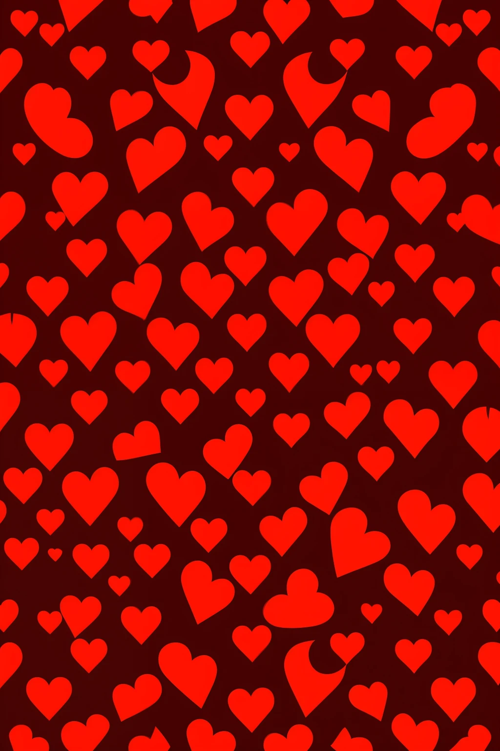 red heart pattern, fundo preto