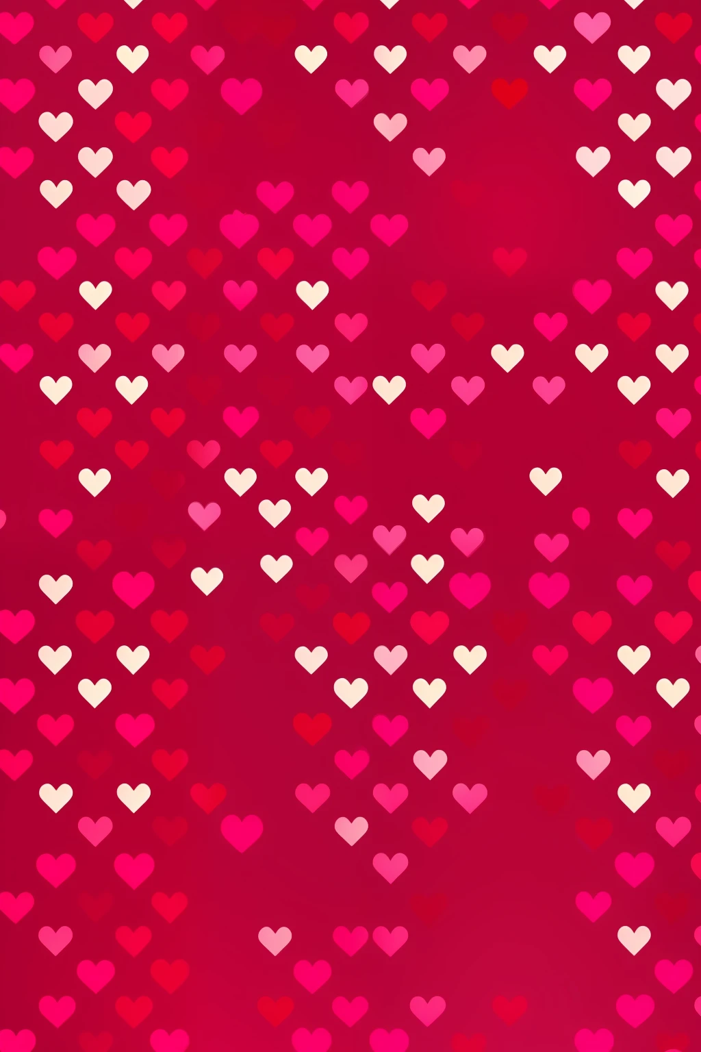 red heart pattern, fundo pink