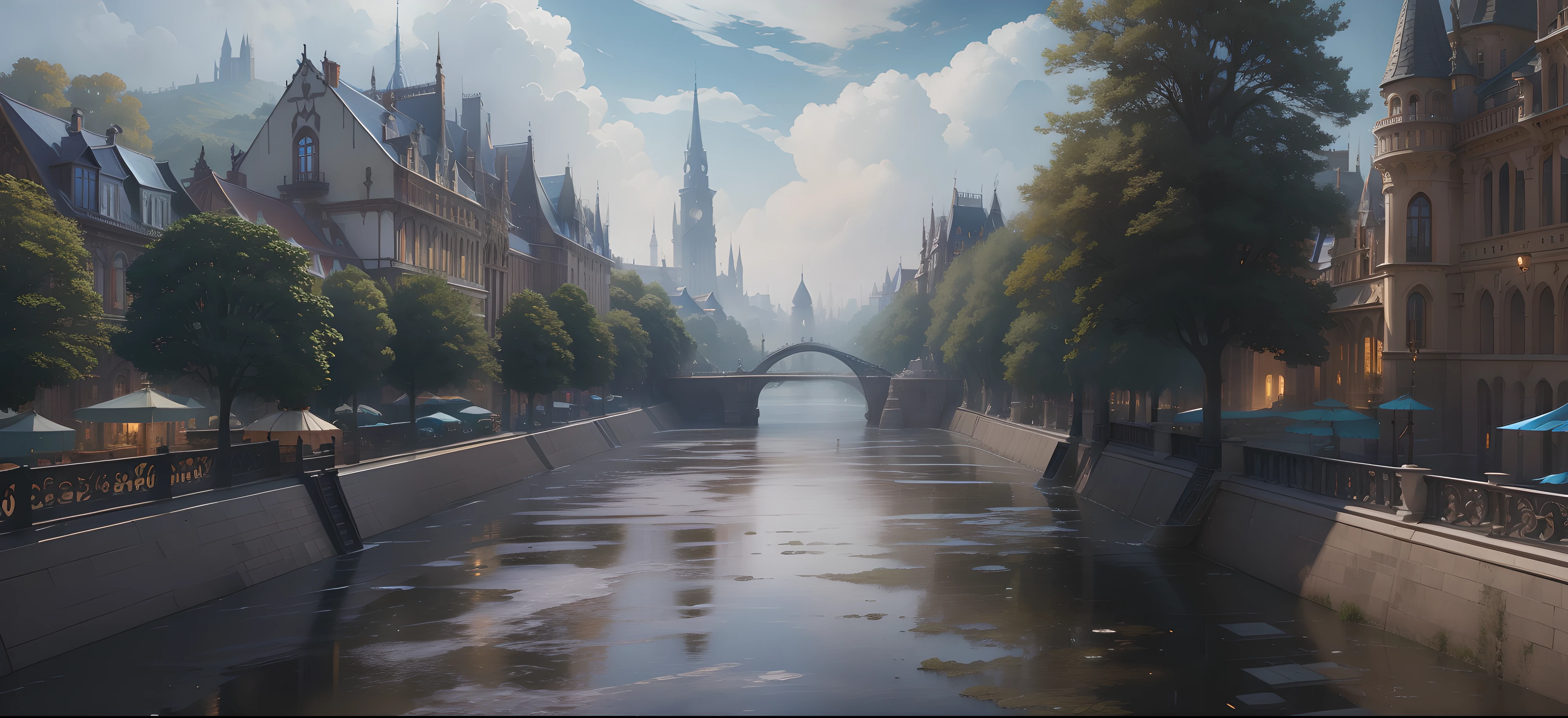 Fantasy style city architecture, extremely intricate details, high detailed shot, high quality, masterpiece