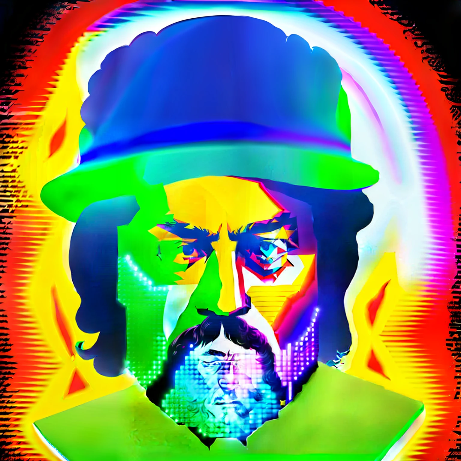 Led Zeppelin, frusciante caricature, caricature style, realistic texture, humor, playful, —AR 5:6