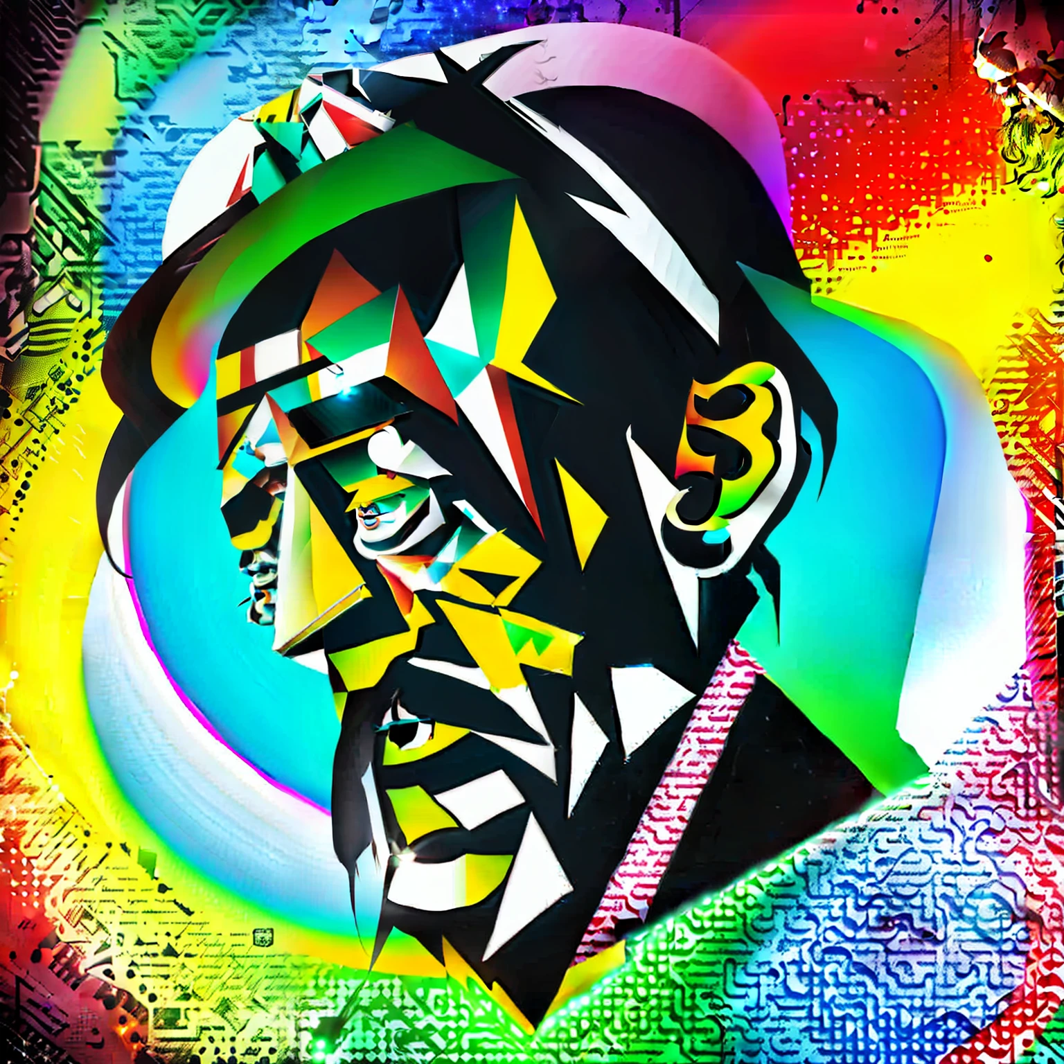 Led Zeppelin, frusciante caricature, caricature style, realistic texture, humor, playful, —AR 5:6