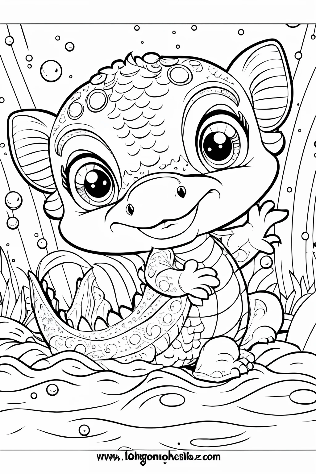 a coloring page of a baby dragon in a boat, coloring pages, colouring pages, colouring - in sheet, 1024x1024, coloring book outline, clean ink detailed line drawing, line art colouring page, stylized linework, coloring book page, line art, ( ( stippled gradients ) ), line - art, bubbles , low details, monochrome, balck and white, white background,